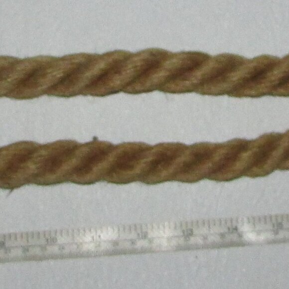 Large Rope and Wood Curtain Tie Backs - Picture 6 of 10